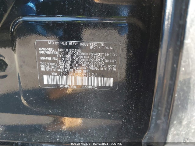 Subaru Forester 2.5i Premium 2015 JF2SJADC2FH514394 Image 9