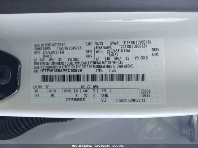Ford F-150 Xlt 2023 1FTFW1E84PFC53889 Image 9