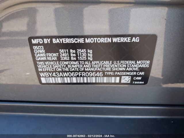 WBY43AW06PFR09646 BMW I4 Edrive35