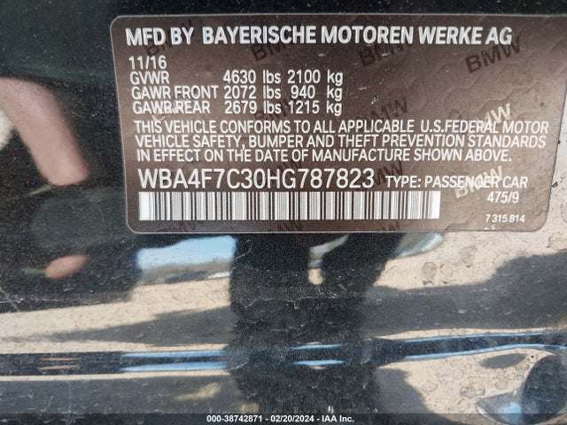 BMW 430i Gran Coupe 2017 WBA4F7C30HG787823 Image 9
