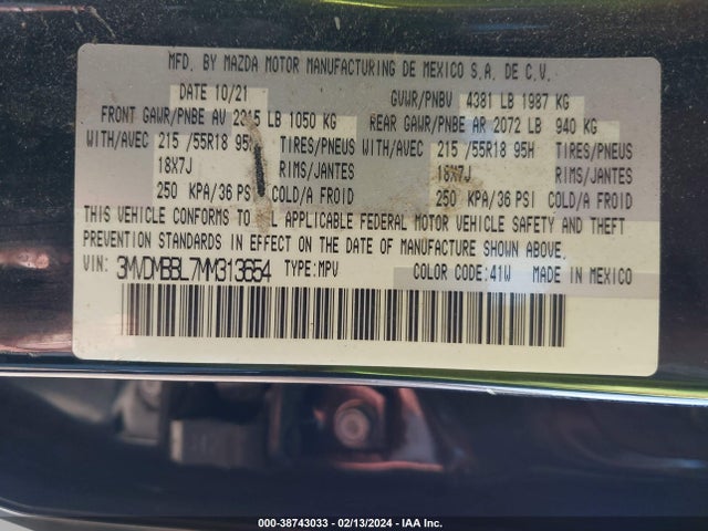 Mazda Cx-30 Select 2021 3MVDMBBL7MM313654 Image 9