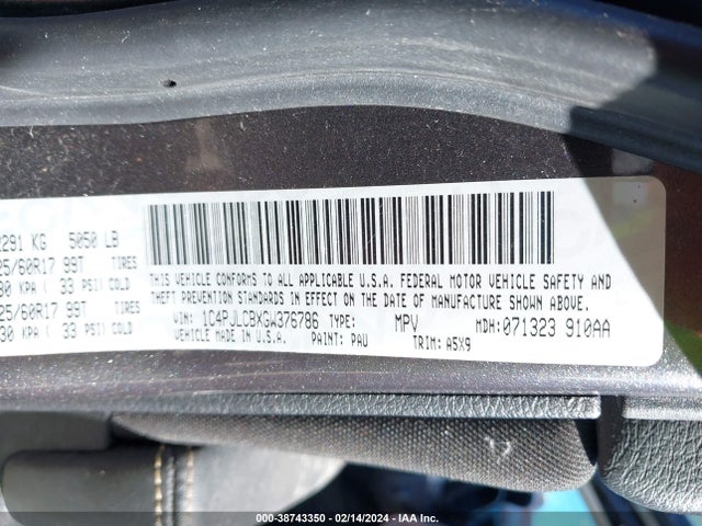 Jeep Cherokee Latitude 2016 1C4PJLCBXGW376786 Image 9