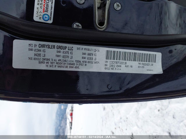 Dodge DART SXT 2015 1C3CDFBB7FD222138 Image 9