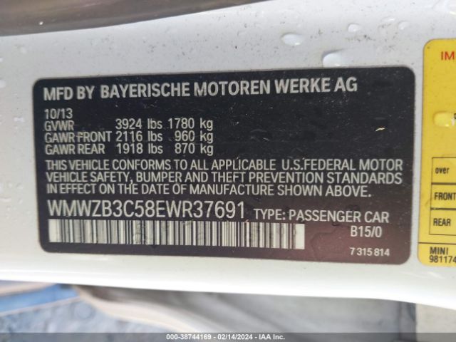 WMWZB3C58EWR37691 Mini Countryman Cooper