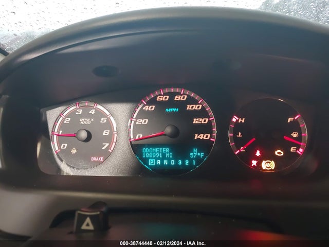 2009 CHEVROLET IMPALA  SS VIN: 2G1WD57C691202749