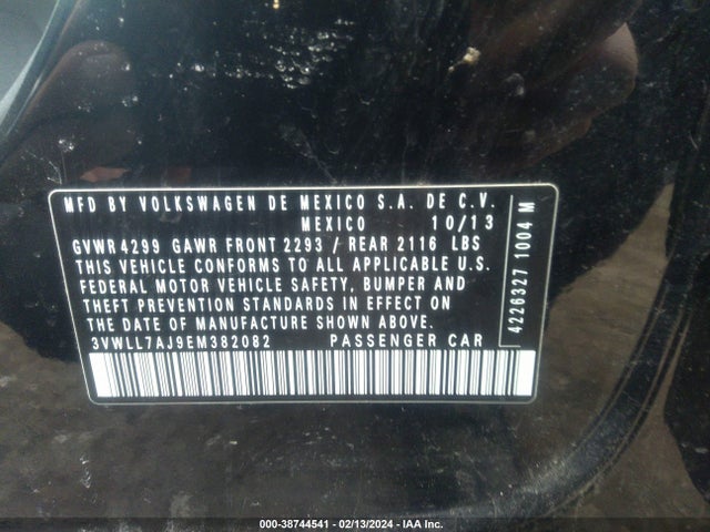 Volkswagen Jetta 2.0l Tdi 2014 3VWLL7AJ9EM382082 Image 9