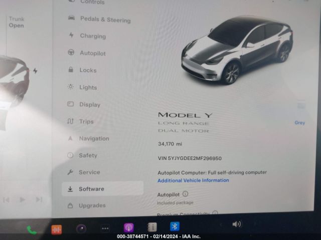 5YJYGDEE2MF296950 Tesla Model Y Long Range Dual Motor All-wheel Drive