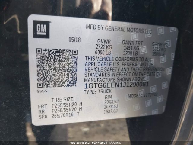 1GTG6EEN1J1290081 GMC Canyon Denali
