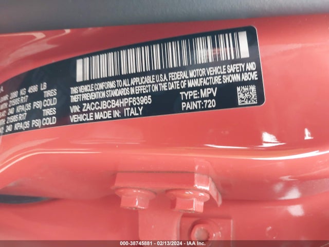 ZACCJBCB4HPF63965 Jeep Renegade Trailhawk 4x4