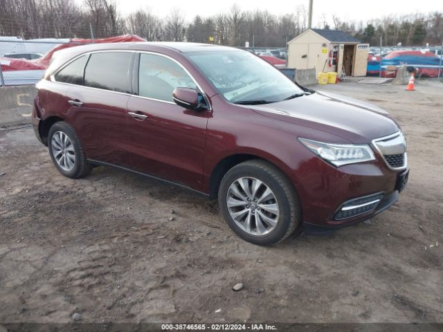 Auction sale of the 2014 Acura Mdx Technology Package, vin: 5FRYD4H4XEB023279, lot number: 38746565