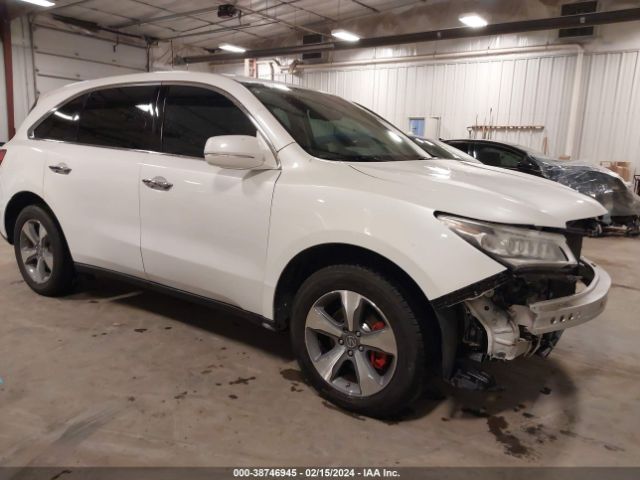 Auction sale of the 2014 Acura Mdx, vin: 5FRYD3H21EB018917, lot number: 38746945