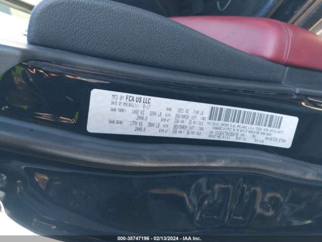 1C4SDHCT6HC950732 Dodge Durango R/t Rwd
