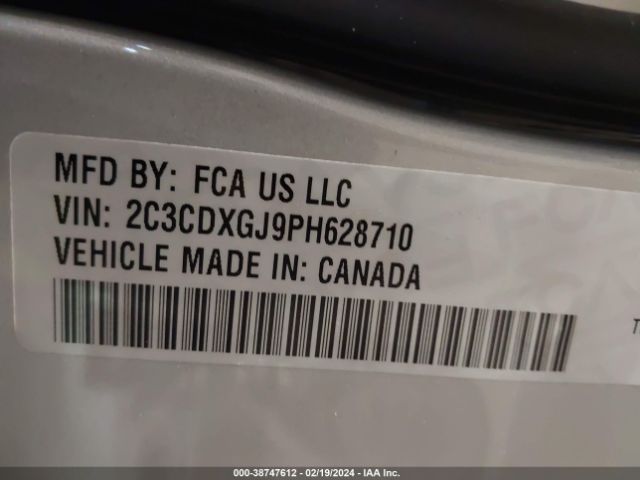 2C3CDXGJ9PH628710 Dodge Charger Scat Pack Widebody