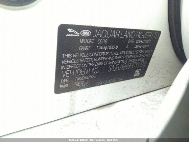 SAJBJ4BV8HCY37046 Jaguar Xf 35t Premium