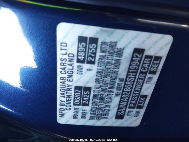 2008 JAGUAR XJ SAJWA82B68SH19942 Photo 8