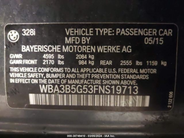 WBA3B5G53FNS19713 BMW 328i Xdrive