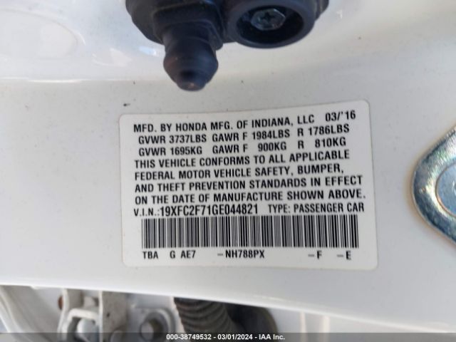 19XFC2F71GE044821 Honda CIVIC EX