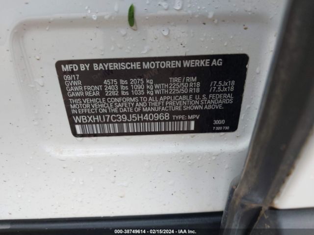 WBXHU7C39J5H40968 BMW X1 Sdrive28i