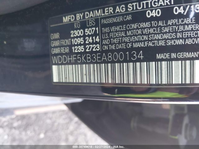 WDDHF5KB3EA800134 Mercedes-Benz E 350
