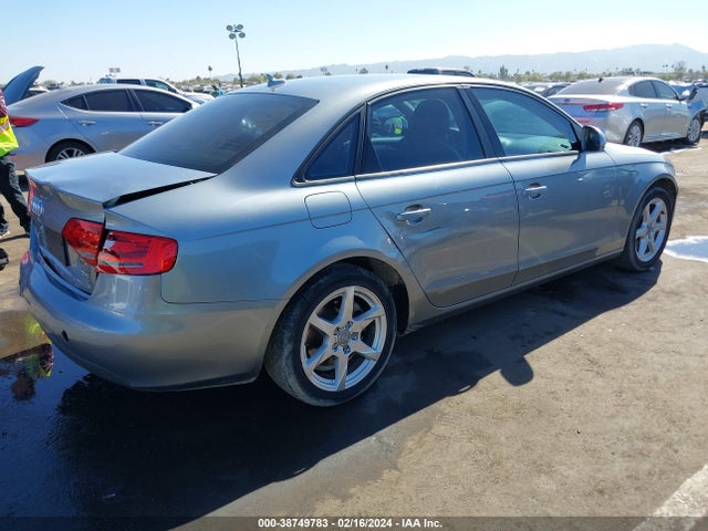 2009 AUDI A4 2.0T PREMIUM VIN: WAULF78K89N018236