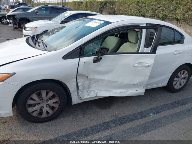 2012 HONDA CIVIC LX VIN: 19XFB2F55CE330893