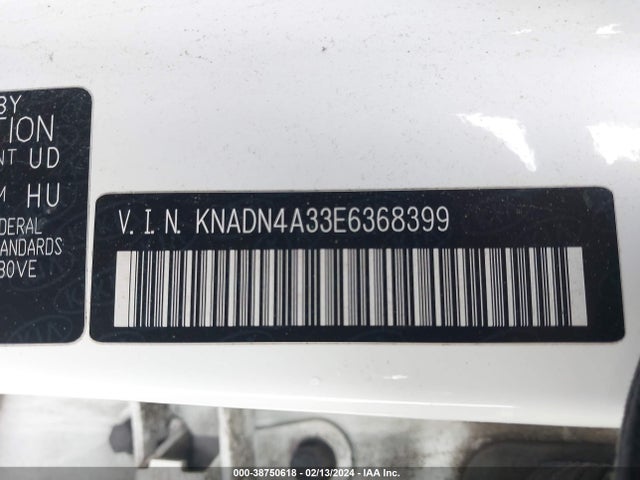 KIA RIO EX 2014 KNADN4A33E6368399 Image 9