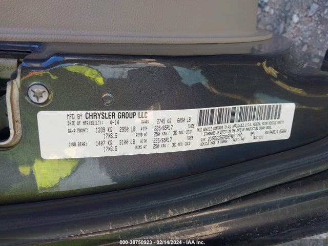 Dodge Grand Caravan Sxt 30th Anniversary 2014 2C4RDGCG6ER362487 Image 9