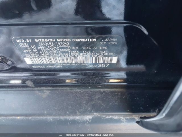 JA4APUAU2MU001541 Mitsubishi Outlander Sport 2.0 Be 2wd/2.0 Es 2wd/2.0 Le 2wd/2.0 S 2wd