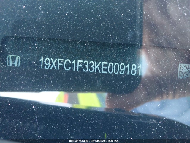 Honda CIVIC EX 2019 19XFC1F33KE009181 Image 9
