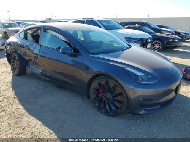 2023 Tesla Model 3 Performance Dual Motor All-wheel Drive მანქანა იყიდება აუქციონზე, vin: 5YJ3E1EC0PF507709, აუქციონის ნომერი: 38751473