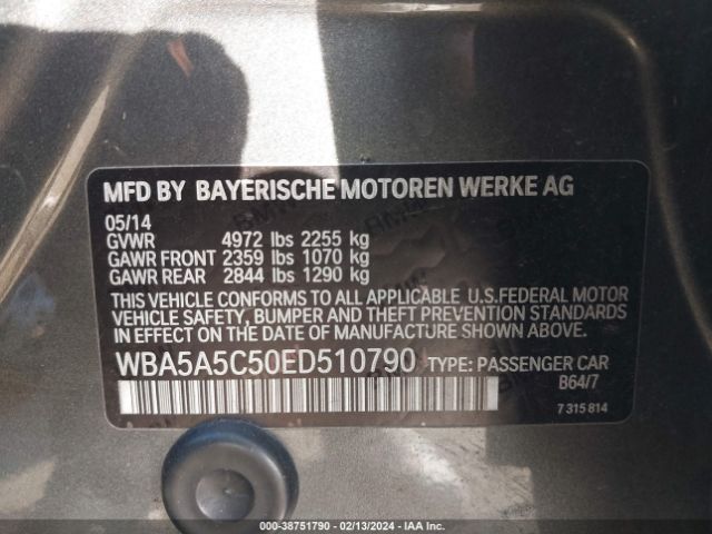 WBA5A5C50ED510790 BMW 528I