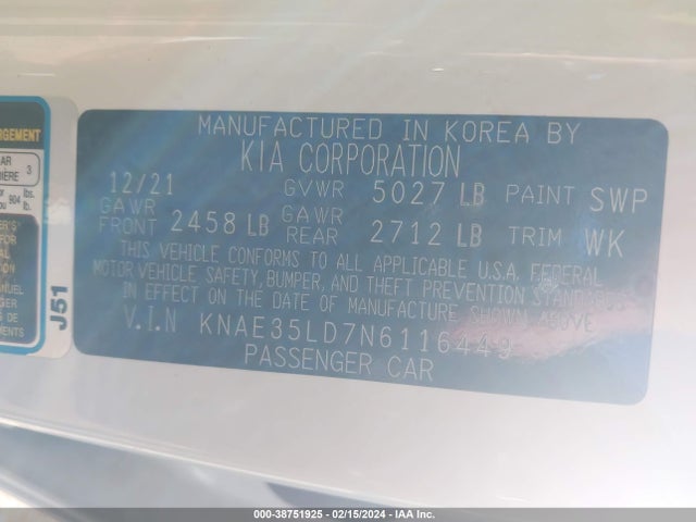 KIA Stinger Gt-line 2022 KNAE35LD7N6116449 Image 9