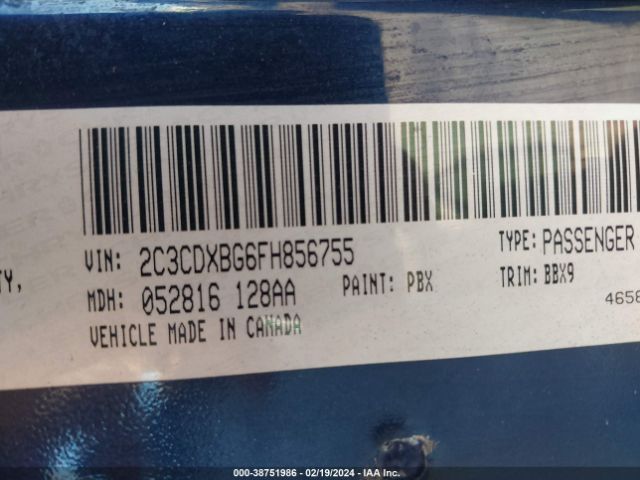 2C3CDXBG6FH856755 Dodge Charger Se
