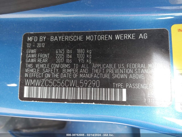 2012 MINI COOPER S COUNTRYMAN WMWZC5C56CWL59290 Photo 8