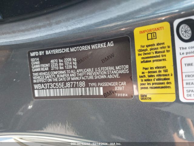 WBA3T3C55EJ877188 BMW 435i