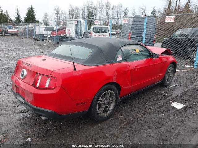 2012 FORD MUSTANG V6 PREMIUM VIN: 1ZVBP8EM0C5230530