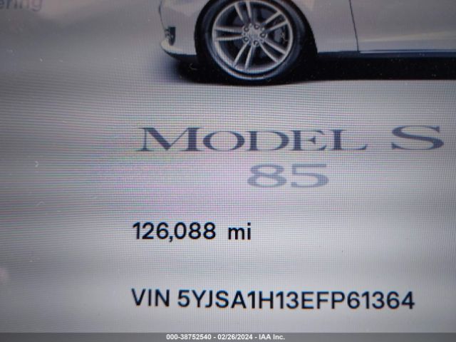 5YJSA1H13EFP61364 Tesla Model S P85