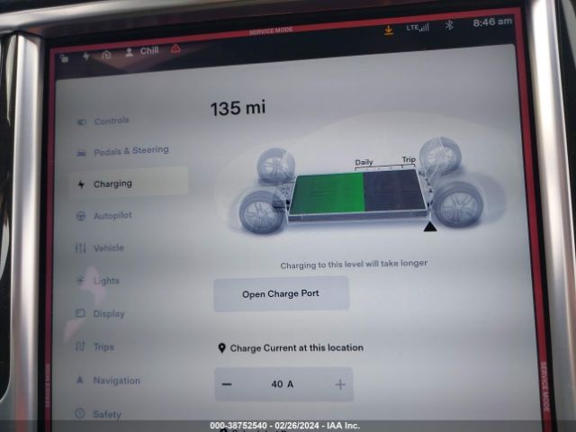 5YJSA1H13EFP61364 Tesla Model S P85