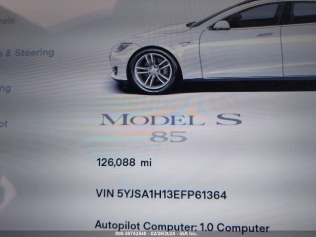 5YJSA1H13EFP61364 Tesla Model S P85