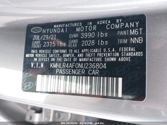 Hyundai Elantra N Line 2022 KMHLR4AF0NU236804 Image 9