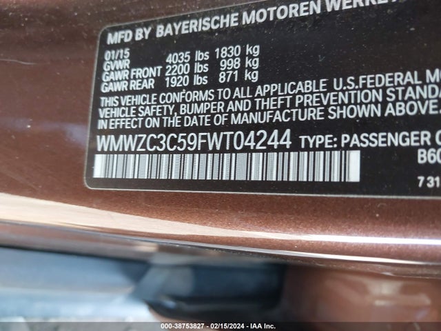 2015 MINI COUNTRYMAN WMWZC3C59FWT04244 Photo 8