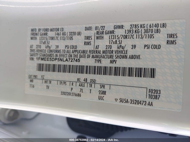 Ford Bronco Wildtrak 2022 1FMEE5DP5NLA72745 Image 9