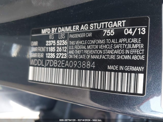 Mercedes-Benz CLS 550 2014 WDDLJ7DB2EA093884 Image 9