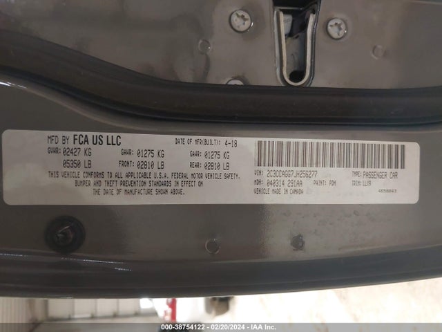 Chrysler 300 300s Awd 2018 2C3CCAGG7JH256277 Image 9