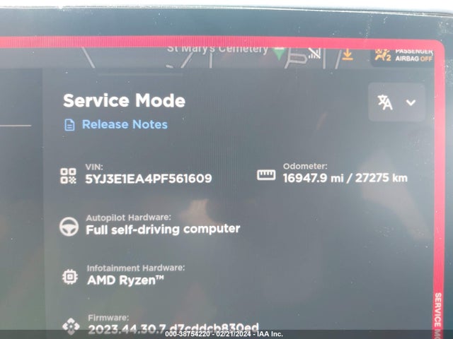 5YJ3E1EA4PF561609 Tesla Model 3 Rear-wheel Drive