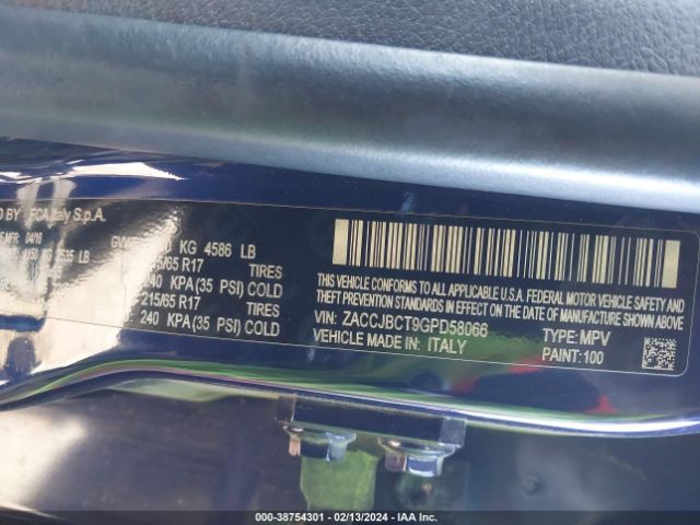 ZACCJBCT9GPD58066 Jeep Renegade Trailhawk