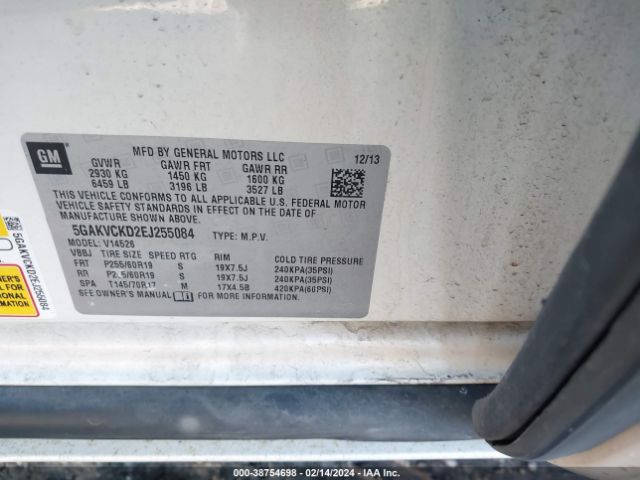 5GAKVCKD2EJ255084 Buick Enclave Premium