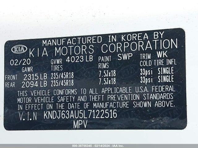 KIA Soul Gt-line 2020 KNDJ63AU5L7122516 Image 9
