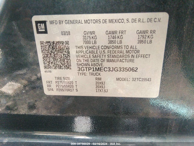 GMC Sierra 1500 Sle 2018 3GTP1MEC3JG335062 Image 9