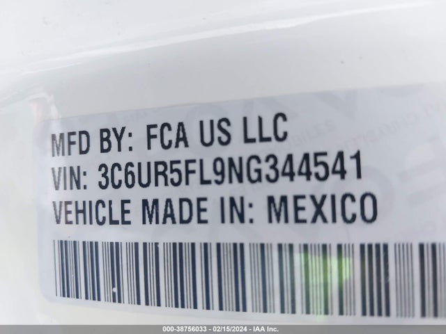 3C6UR5FL9NG344541 RAM 2500